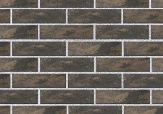 Гипер-прессованный кирпич -  Кирпич Fashion Brick Шварц Браун гладкий 1НФ - фото 1
